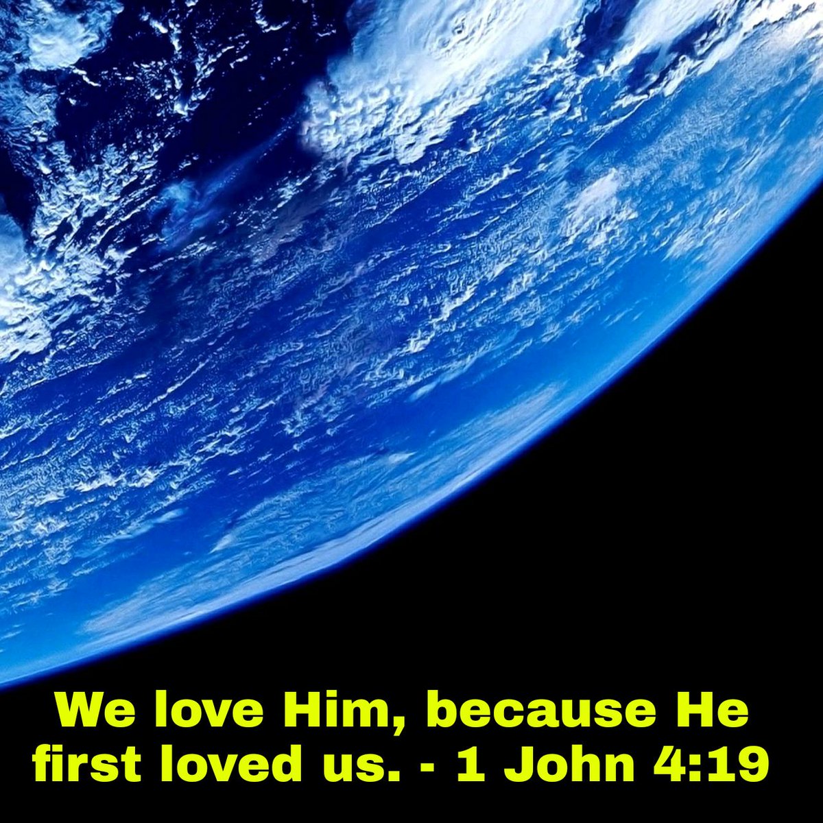 We love Him, because He first loved us. If a man say, "I love God," and hateth his brother, he is a liar: for he that loveth not his brother whom he hath seen, how can he love God whom he hath not seen? ... 
1 John 4:19-21 KJV

bible.com/bible/1/1jn.4.…