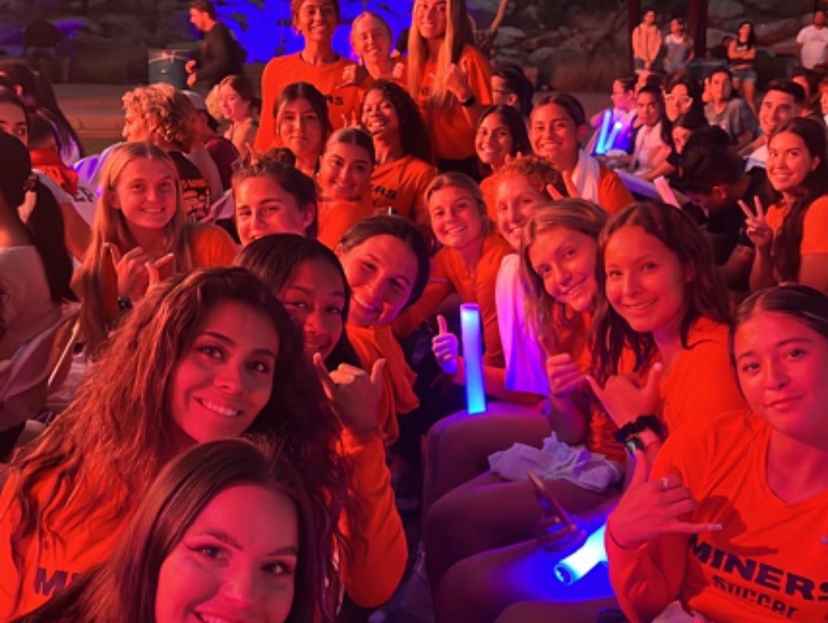 UTEP_SAAC's tweet photo. #texaswesterngoldrush was a success! A lot of our miner Student- athletes made it out tonight 🧡⛏ #PICKSUP https://t.co/gnloxVso4j