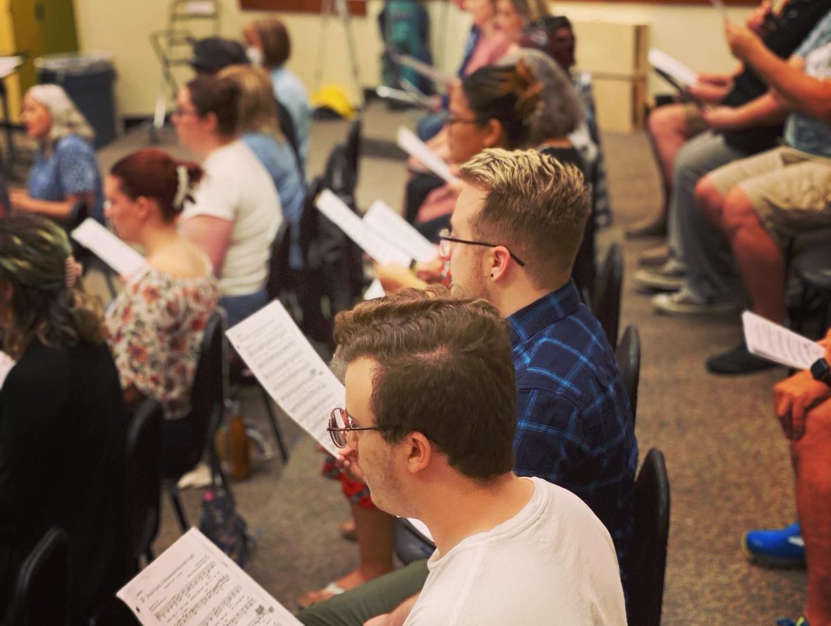 hehschoirs's tweet photo. Our D211 Adult Chorus started tonight and it was a BLAST! 32 adults of all ages and backgrounds are coming together on Tuesday Nights to make music! #d211 #continuingeducation #adultchorus #hoffmanhs #d211music https://t.co/MTvWeY2Cjc