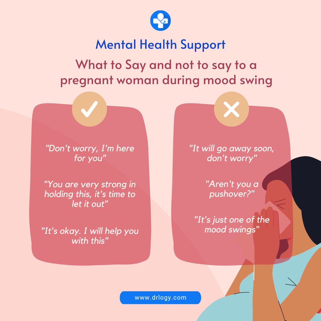 Drlogy_'s tweet photo. Mood swings are very common during pregnancy. But as a partner or family member if you mentally pressure a woman during this crucial time it'll have negative impact on her health.
#pregnancycare #pregnancy #moodswings #pregnant #mentalhealth #mentalhealthawareness #health #drlog https://t.co/85Dn0VenMM