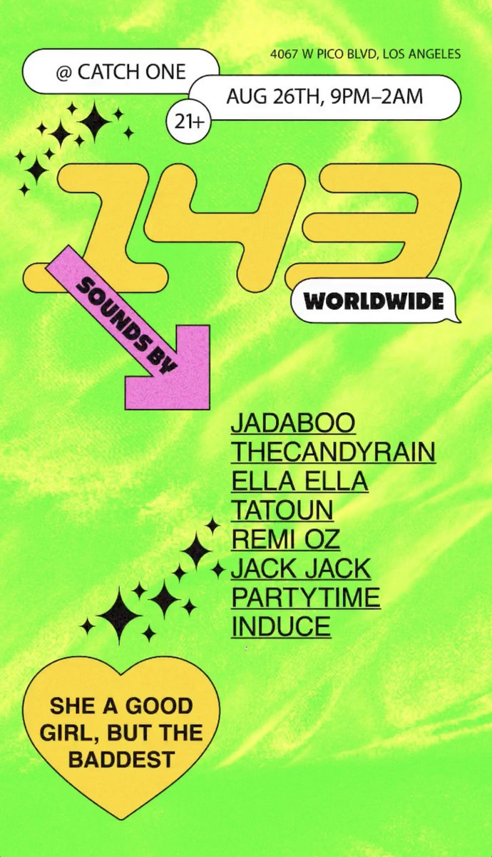 wyd this Friday? come thru…