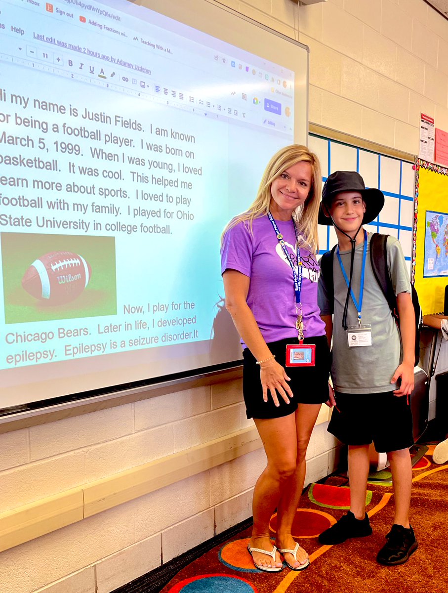 Thank you <a href="/ChicagoBears/">Chicago Bears</a> and <a href="/justnfields/">Justin Fields</a> for taking time to send a big fan some autographed items!  His research on Justin Fields and written biography was definitely rewarded!  Your support is very appreciated by our <a href="/MarkTwainD63/">Mark Twain School</a> and staff!