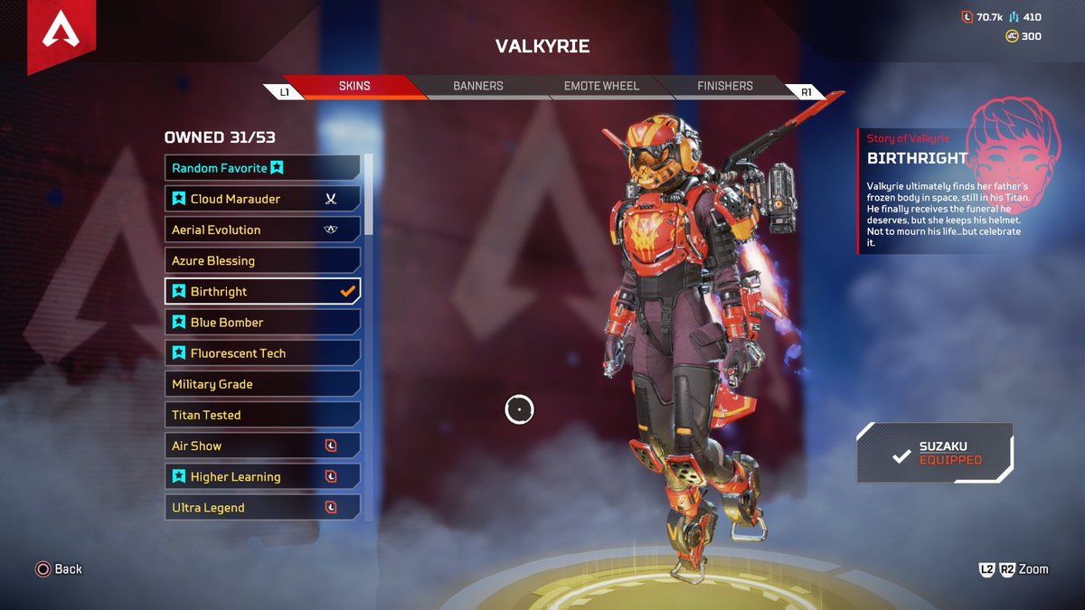 VIPER_FSX's tweet image. Birthright 🥰 #ApexLegends #Valkyrie