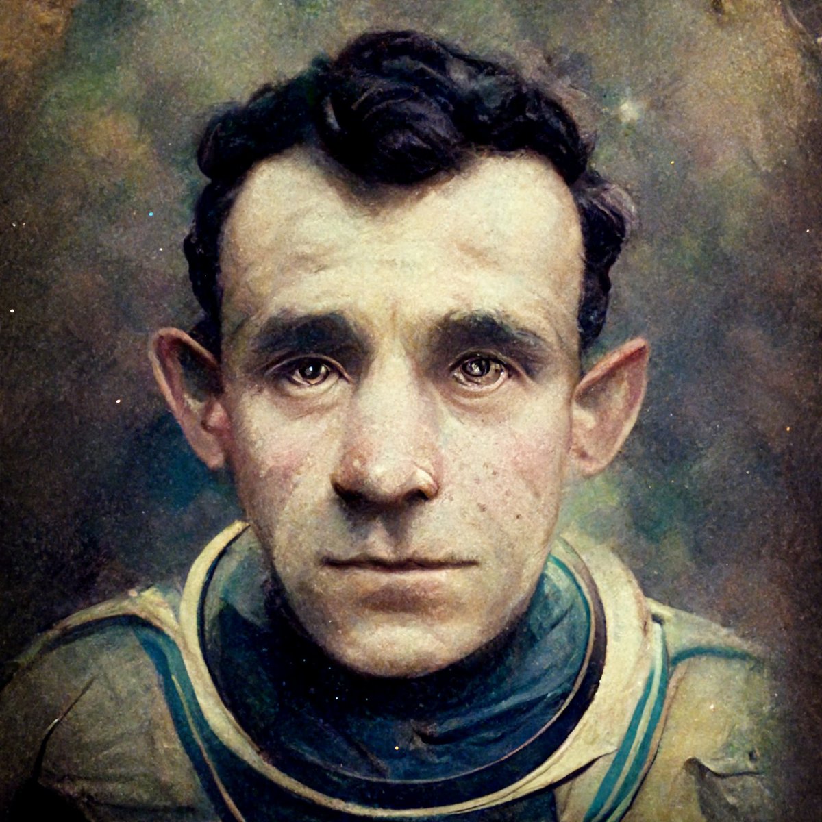 flaviopivaral's tweet photo. Un Hobbit futurista con traje espacial. #MidjourneyAI #MidjourneyArt #AI #discordAI https://t.co/u7ggmHhWnU