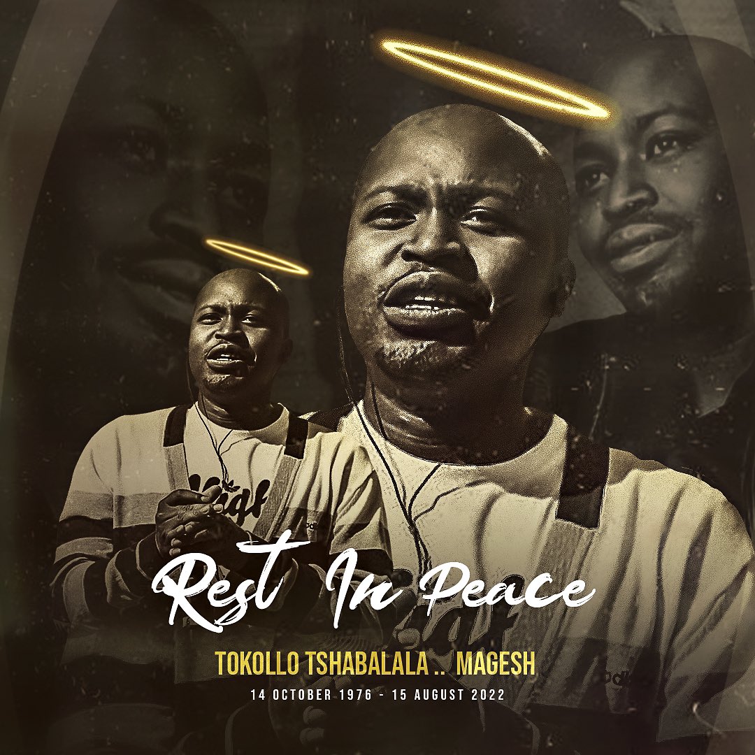 Exte_C's tweet photo. Hereβs an Honorary Tribute I designed for the late Tokollo Magesh .. Rest In Peace Grootman ππΏπ
#tokollo #magesh #tkzee #tkzeefamily #rip #restinpeace #kwaito #tribute #graphicdesign https://t.co/PQUzde4YVN