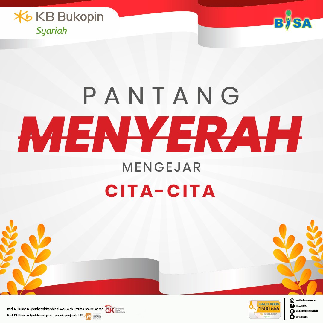 HaloKBBS's tweet photo. Assalamualaikum Sahabat BISA

Tak terasa sudah seminggu kita merayakan Hari Kemerdekaan Indonesia yang ke-77, 
Mari kita tanam makna tersebut pada diri kita agar menjadi pribadi yang lebih baik dan berkembang.

#MaknaKemerdekaan #Indonesia https://t.co/lxpdnsQuo4