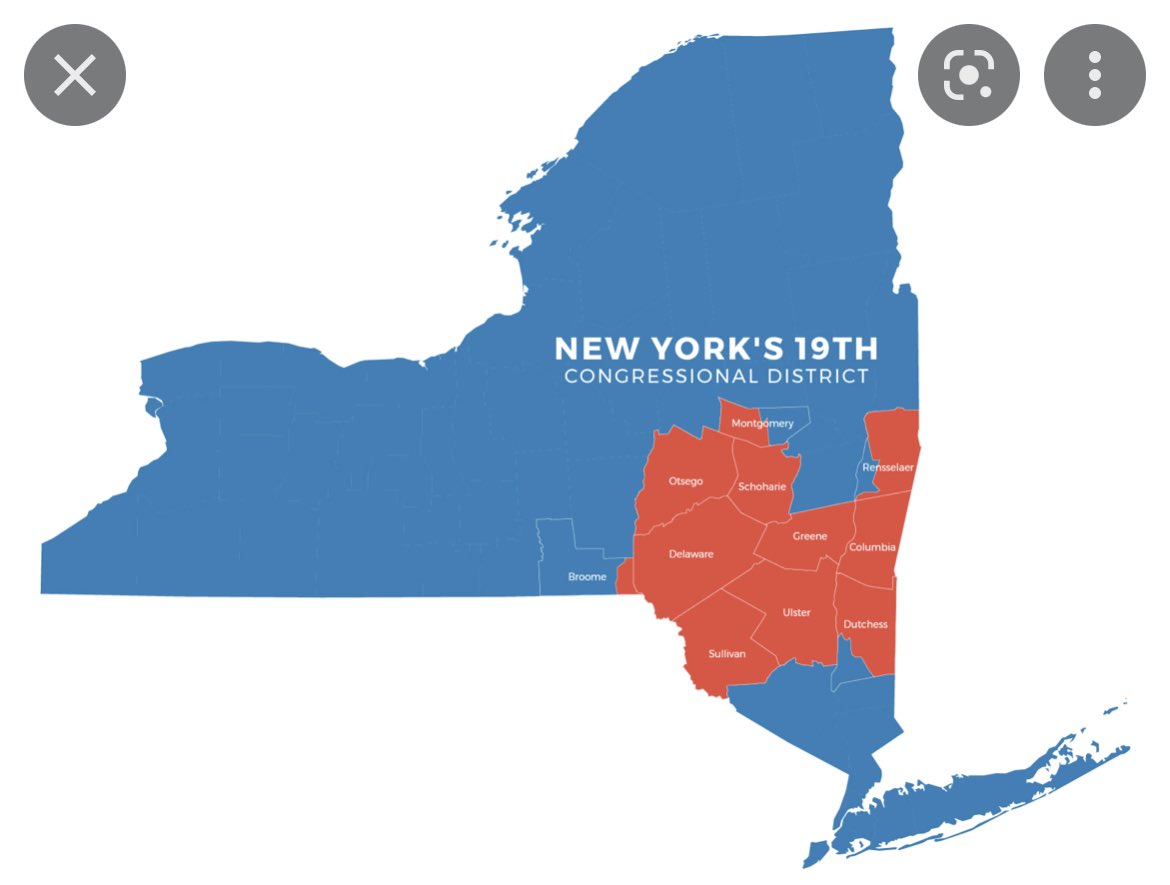Ethan_Rhorer's tweet photo. @MonicaOBrien331 @4thGenBruin Big part of upstate New York. All of the red is NY-19 https://t.co/EKHLKk7Zfr