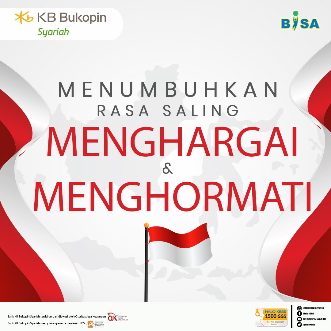 HaloKBBS's tweet photo. Assalamualaikum Sahabat BISA

Tak terasa sudah seminggu kita merayakan Hari Kemerdekaan Indonesia yang ke-77, 
Mari kita tanam makna tersebut pada diri kita agar menjadi pribadi yang lebih baik dan berkembang.

#MaknaKemerdekaan #Indonesia https://t.co/lxpdnsQuo4
