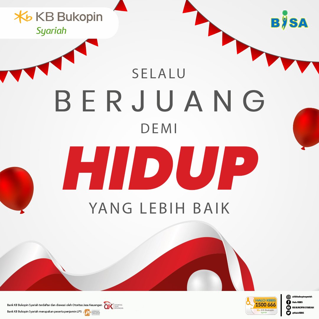 HaloKBBS's tweet photo. Assalamualaikum Sahabat BISA

Tak terasa sudah seminggu kita merayakan Hari Kemerdekaan Indonesia yang ke-77, 
Mari kita tanam makna tersebut pada diri kita agar menjadi pribadi yang lebih baik dan berkembang.

#MaknaKemerdekaan #Indonesia https://t.co/lxpdnsQuo4