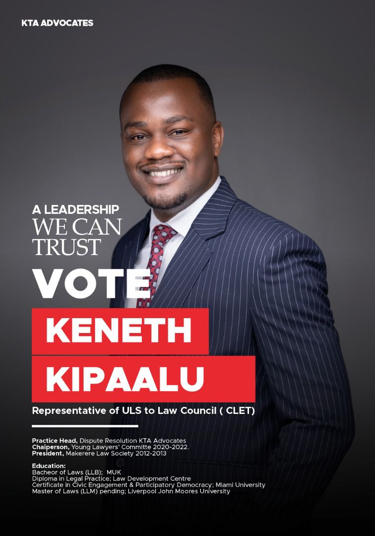 In addition to my choice for the president, i will also vote for my brother <a href="/kenethkipaalu/">Keneth Kipaalu</a> to represent us at Law council legal education committee.