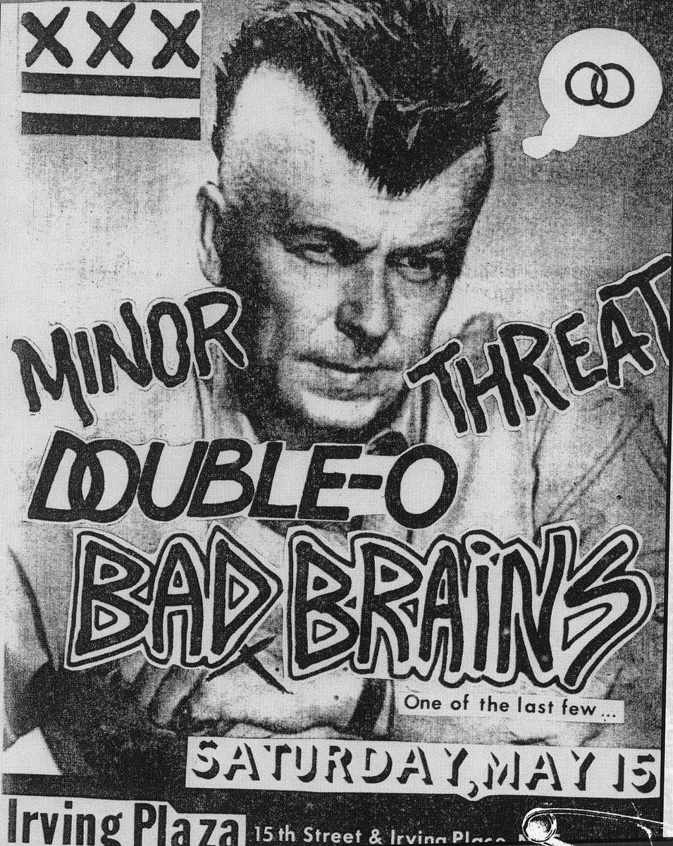 What a crazy show that must have been 🙂 Bad Brains Minor Threat
