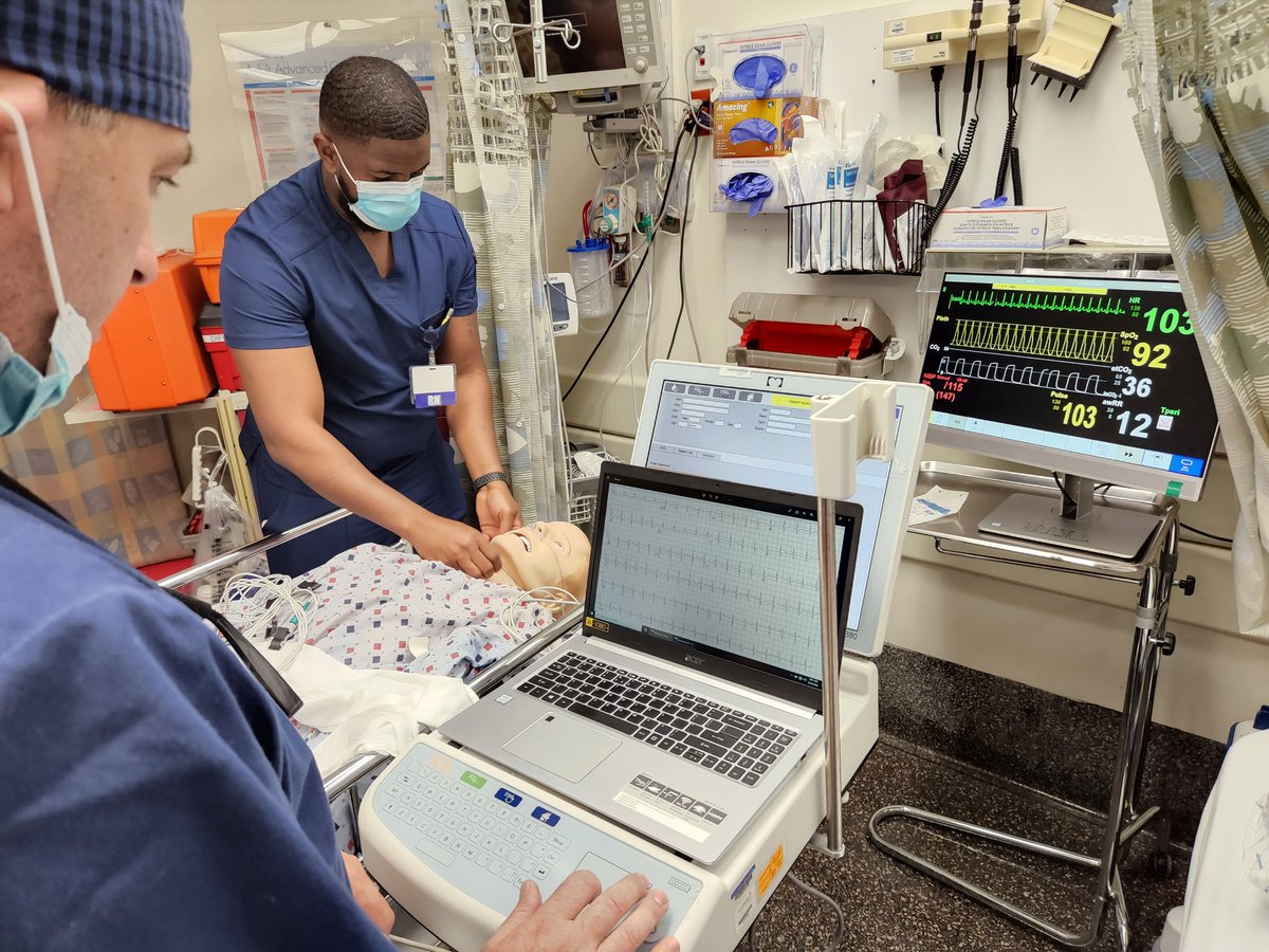 MSingh_MD's tweet photo. @To_Simulate designing this month's #NorthCentralBronx monthly Emergency Department #InSituSimulation with a case of CHF exacerbation requiring timely management #DeliberatePractice #SimulationSavesLives #teamworkmakesthedreamwork https://t.co/pBCxJMY61s