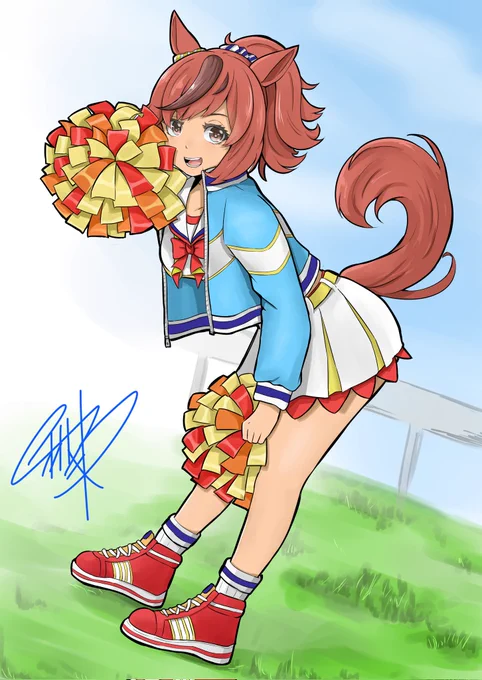 みんな大好きチアネイチャ描きました。#ナイスネイチャ  #ウマ娘 
