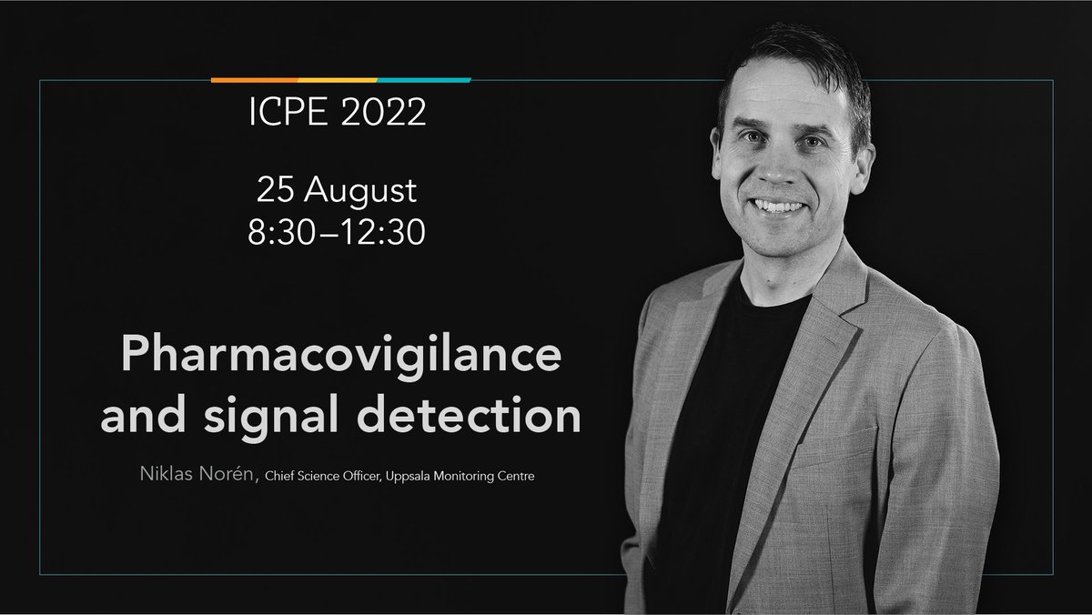UMCGlobalSafety's tweet photo. Are you attending #ICPE22 this week? Then come learn about statistical methods for signal detection in spontaneous reports from UMC's @Niklas_Noren.

More info 👉 https://t.co/8tIJVHrQEs 

#pharmacovigilance @IntPharmacoEpi https://t.co/A5i8VRf4EP