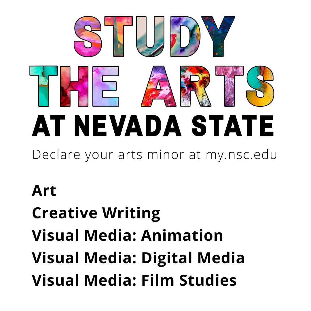 NevadaStateArts's tweet photo. Happy first week of classes, @nevadastate Scorpions! We missed you!
Don't forget to declare your arts minor in Art, Creative Writing, or Visual Media at https://t.co/kG6vgULfKl.
#TheArtsatNevadaState #studythearts #BackAndBold
#fall2022 https://t.co/wMv621qATE