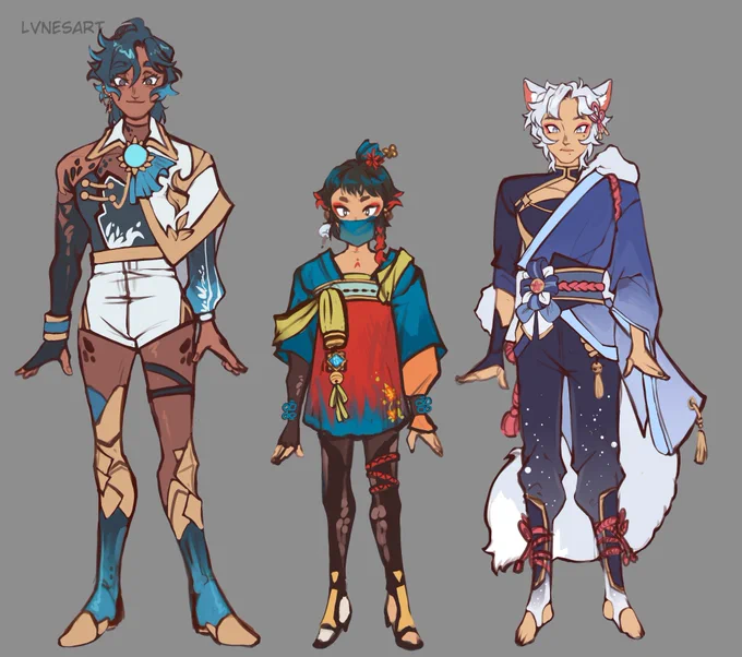 Only realized today that I never actually posted my OCs here... Oops#genshinimpact 