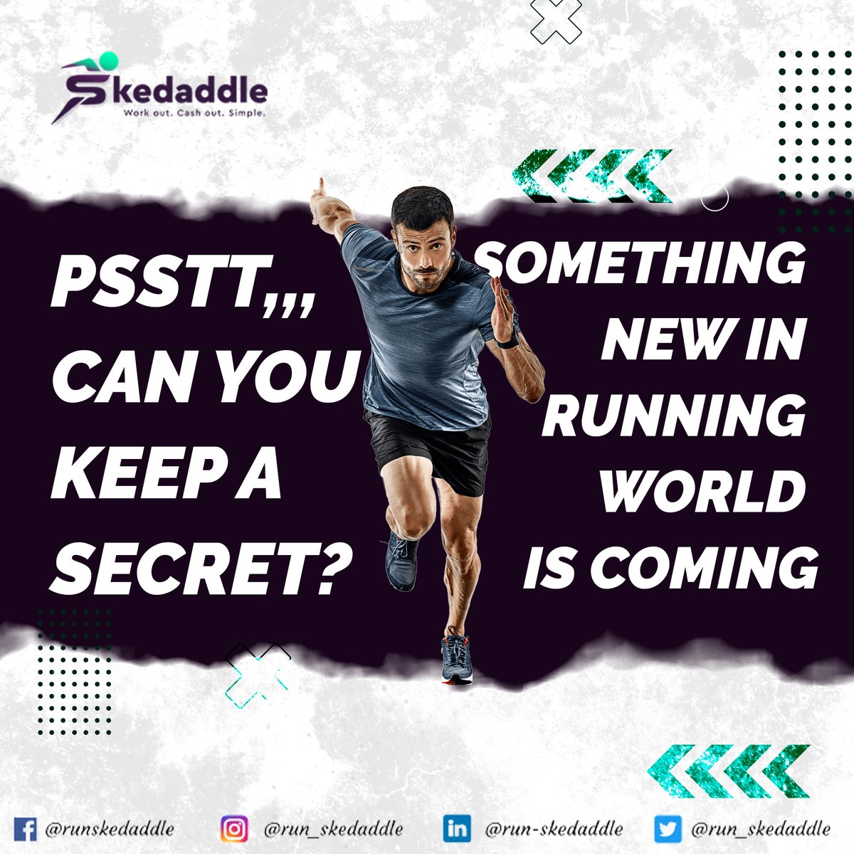 run_skedaddle's tweet photo. We have a secret to share with you guys, but you can share it too with your friends 😅😅😅
Something new and exciting Running Application will be launch soon! So Watch out for it! 😊
#RunSkedaddle #Run #Runners #Running #RunningWorld #RunningApp #IOS #Android #SoonTOLaunch https://t.co/77OexjZkGP
