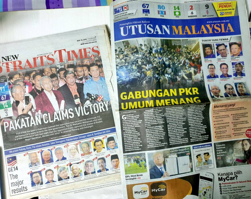 ooikokhin's tweet photo. Some people's hobby = collect stamps, mine = collect newspapers on historic events. Need a better archiving/filing system... #HariIniDalamSejarah #PaperCollector https://t.co/cFY8fip48I