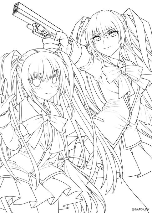 #リプきたキャラを持てる限りの力を使って可愛い絵柄とかっこいい絵柄で描きわける

別件でしばらく手をつけられなくなるので線画だけ先に上げときます
朱鷺戸沙耶、ナーサリーライム(ありす)、アーサー・ペンドラゴン

かっこいいナーサリーは描けなかったしアーサーはただのリリィになってしまった 