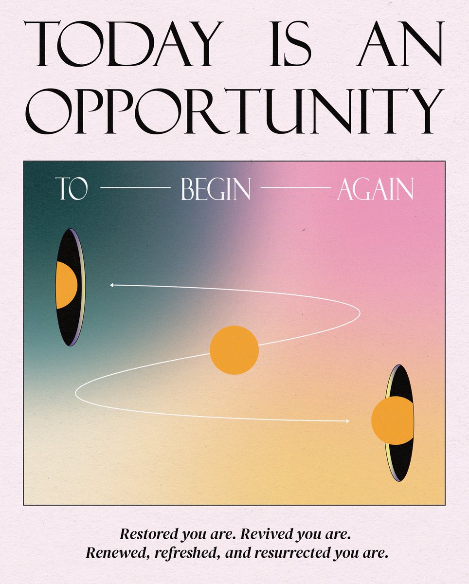 dresigns_'s tweet photo. Today is an opportunity to begin again. <3 

_____________________________________

#typography #graphicdesign #explorepage #typedesign #posterdesign #dresigns https://t.co/ui1OJW7T9e