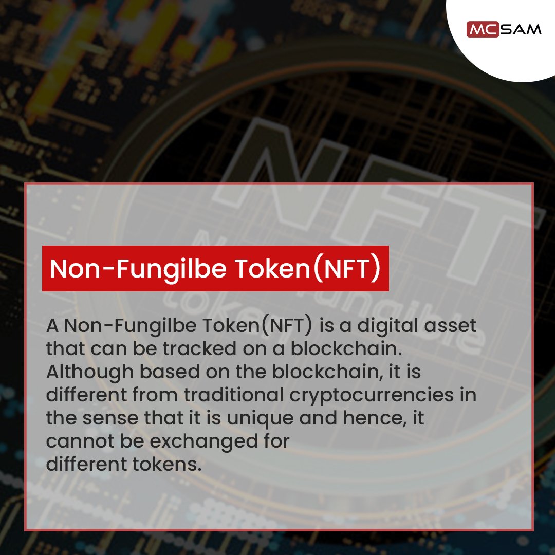 team_mcsam's tweet photo. Today's #Fintech term is "NFT"
Tune in for more fintech updates!
#nonfungibletokens #digitalassets #blockchain #fintechterm #fintechsolutions #mcsam https://t.co/T7a2kQRR27