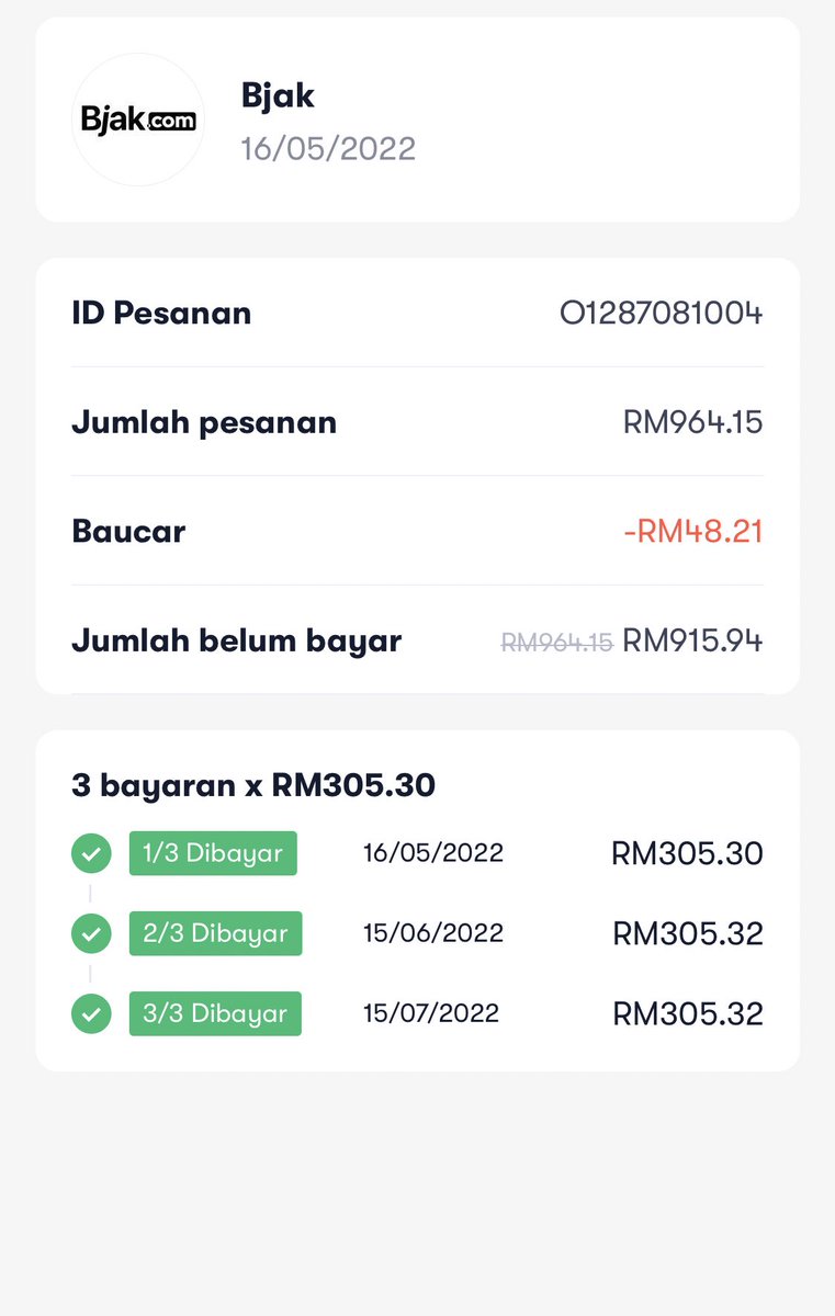 CheqBerry's tweet photo. 5. Step 5 proceed payment masa ni korang kena pilih ATOME untuk bayaran secara ANSURAN 3 bulan.
If korang first time use ATOME boleh apply voucher code untuk dapat diskaun. Setiap bulan tarikh yang sama ATOME akan direct deduct amount dari account bank yang korang masukkan😉 https://t.co/j0ADAelK6u