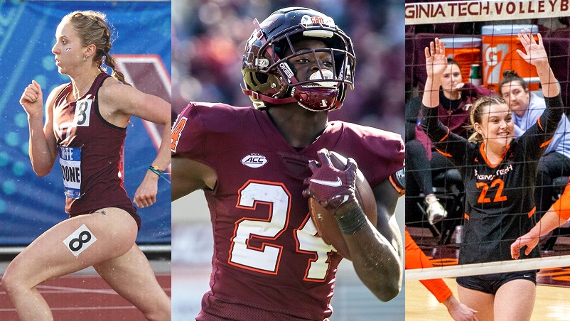 Today's #Hokies date is:

Grace Boone / Malachi Thomas / Mara Perry

🦃 #TriumphTogether