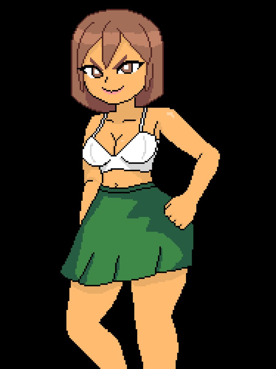 Thorkell_pixels's tweet image. Ella es Nessa, una linda chica mala