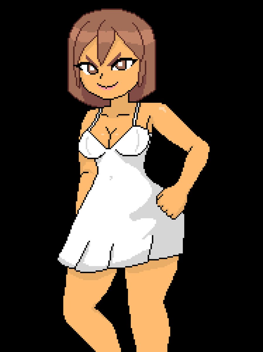 Thorkell_pixels's tweet image. Ella es Nessa, una linda chica mala