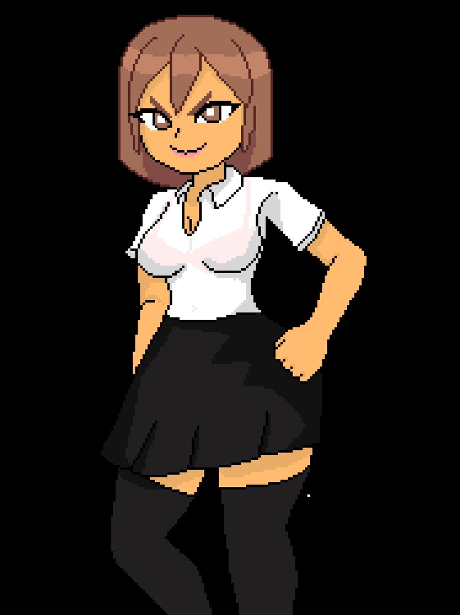 Thorkell_pixels's tweet image. Ella es Nessa, una linda chica mala