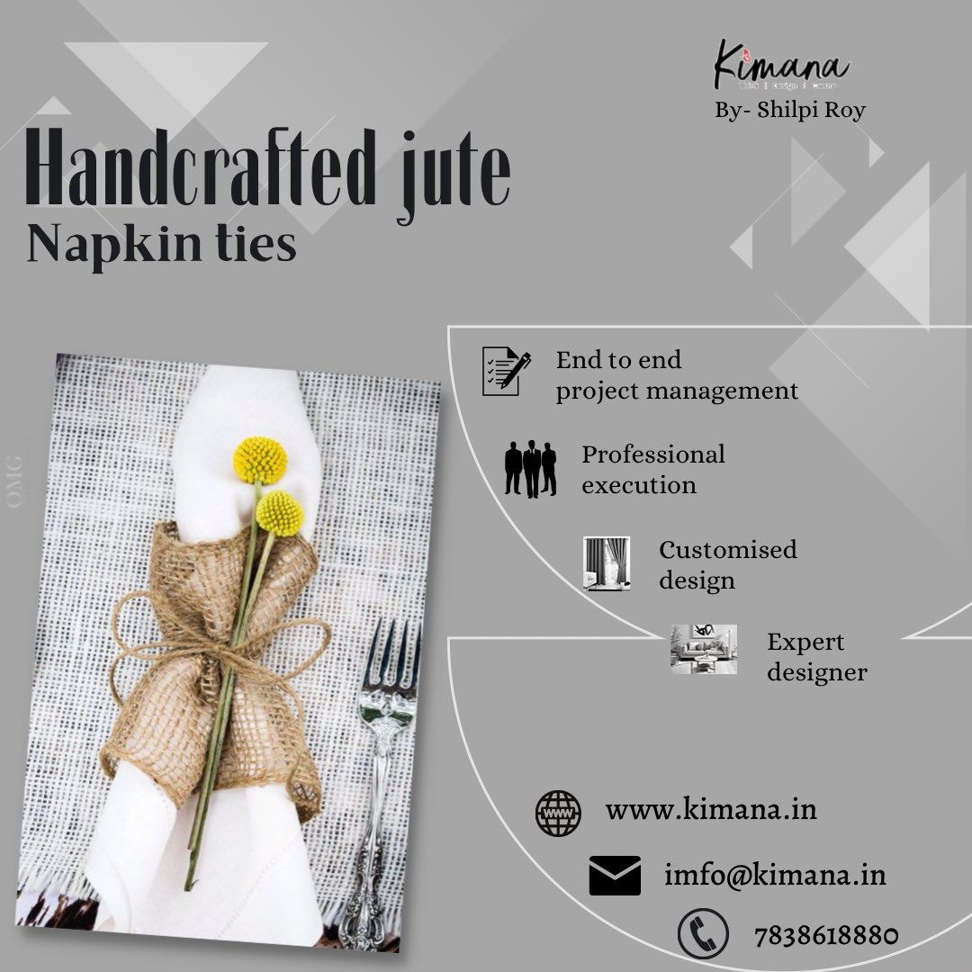 shilpiroy3's tweet photo. Adding elegance to your dining experience.
-------
#napkins #napkinholder #napkinties #diningtabledecor #diningtable #dining #decor #livinginstyle #lifestyle #art #homedecor #homeinterior #bespokestyle #dinnerdecor #tabledecor #tablesetting #tablescape https://t.co/5Vee38c5SX