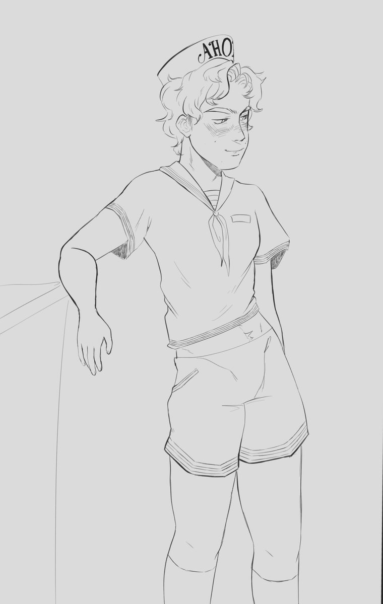 Chompjuice's tweet photo. Forgot to post this here #steveharringtonfanart #steveharrington #StrangerThings #scoopsahoy #babygirlification lol #strangerthingssteve https://t.co/b4JYfkh6o7