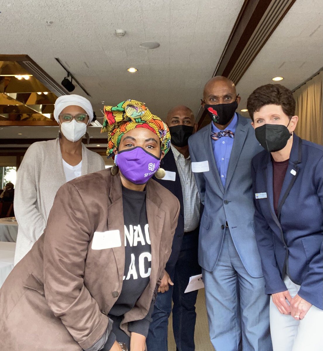 tarshelbeards's tweet photo. All Smiles (even with masks) today at the Community Welcome and Luncheon for our new and returning #BlackUnitySFSU students. https://t.co/ayPZ5jLrZS