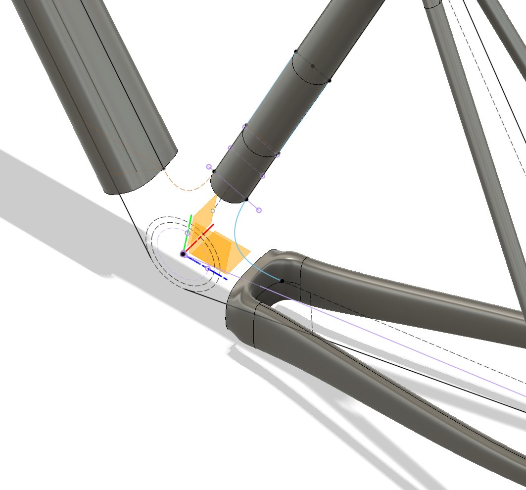 edfungus's tweet photo. The chainstay to bottom bracket connection was hard to make but I finally figured it out https://t.co/5GdpwVjAg0