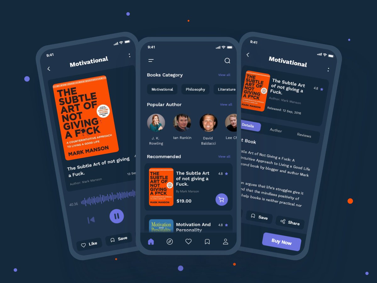 SamsadRashid's tweet photo. E-Book App Design

@dribbble  - https://t.co/poq2cLNh0s

📩 I am available for taking your project to the next level. Estimate your project at samsadsam35@gmail.com

#design #ebook #ebooks #ebookreader #ebookstore #ebooksale #ebooklover #ebookapp #Ebookapps #appdesign #app #appui https://t.co/7d0qXXhdoS
