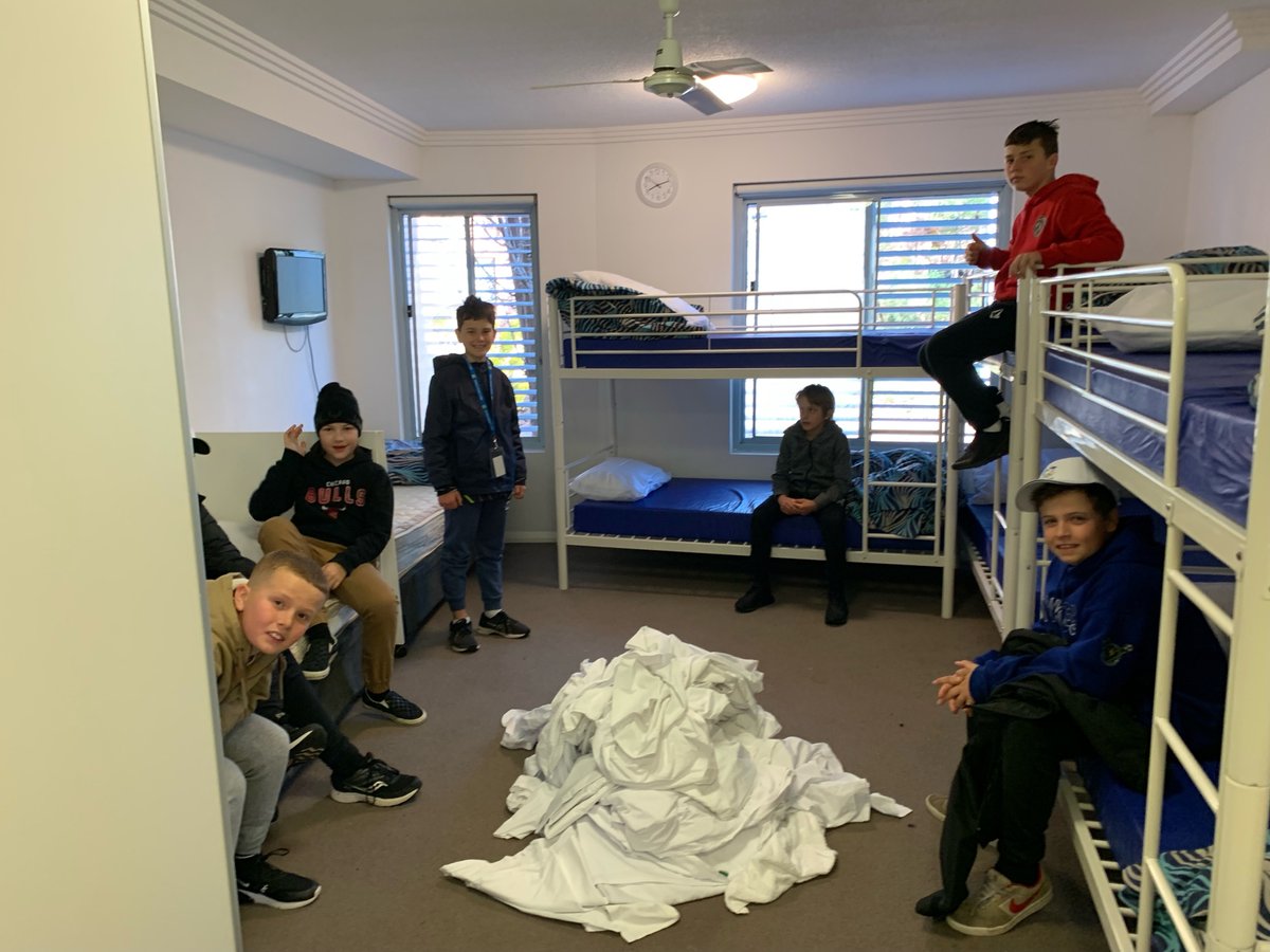 CromerPublic's tweet photo. Who’s cabin is the cleanest???? A terrific last day at Camp. Year 6 have left Canberra for their journey home! 😊 https://t.co/43oRsEz7gu