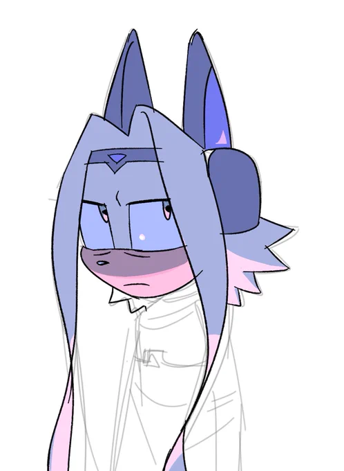 this was conceptualized as an antagonist character for said story and i still love this design to this day 