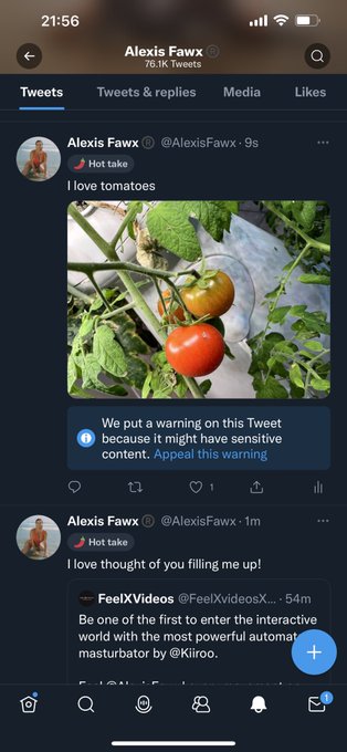 What is with this warning ???? @verified @Twitter @TwitterCreators @TwitterSupport  I posted this tomato<a class="tags" target="_blank" title="On Twitter" href="/?out=eyJ0eXAiOiJKV1QiLCJhbGciOiJIUzUxMiJ9.eyJpYXQiOjE3MTk3MzI2NzMsImlzcyI6InR3cG9ybnN0YXJzLmNvbSIsIm5iZiI6MTcxOTczMjY3MywiZXhwIjoxNzUxMjY4NjczLCJyZWRpcmVjdF91cmwiOiJodHRwczovL3R3aXR0ZXIuY29tL3ZlcmlmaWVkIn0.P-rxUGCjeojcYSOrEEXWcRXrq7stIQmtMZ6sUn4PvdDKXQl4D1kSFcGySnYn0qWTJQXR989BfhmDyADLD_jhTw">@verified</a><a class="tags" target="_blank" title="On Twitter" href="/?out=eyJ0eXAiOiJKV1QiLCJhbGciOiJIUzUxMiJ9.eyJpYXQiOjE3MTk3MzI2NzMsImlzcyI6InR3cG9ybnN0YXJzLmNvbSIsIm5iZiI6MTcxOTczMjY3MywiZXhwIjoxNzUxMjY4NjczLCJyZWRpcmVjdF91cmwiOiJodHRwczovL3R3aXR0ZXIuY29tL1R3aXR0ZXIifQ.9B8jLhoePnn5LDyGN-LaF1Kw4305EyrdiEh6kllmgT0EeQRFqTt5Rha2cShlrtCMxqNRP8QCTsaNGPS9rZGfdw">@Twitter</a><a href="/tag/realloyalfans"class="tags"><span>#realloyalfans</span></a>