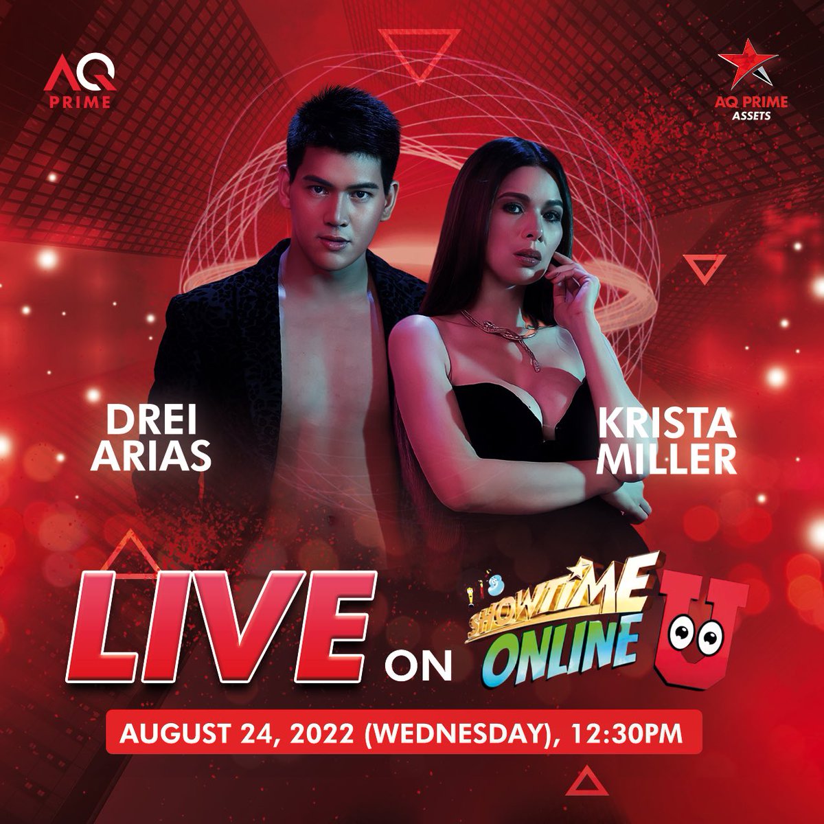 aqprimestream's tweet photo. Watch on Showtime Online U our AQ Prime Assets, Drei Arias and Krista Miller as they promote their movie, #Bingwit — now streaming on AQ Prime.

#ShowtimeAmazing #ShowtimeOnlineUniverse #ItsShowtime #AQprime https://t.co/ZVt2PVqiO5