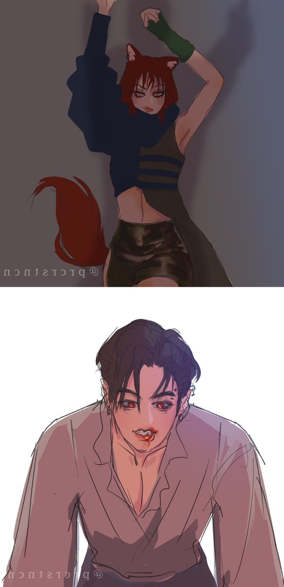 Prcrstncn's tweet photo. Kookie vampire and Lili werewolf
#Lizkook  #lizkookinyourarea #lizkookcouple #liskook #liskookfanart #blackbangtan #liskookshipper #bunicorn #bunicorncouple #lizkookfanart #kookielisa #maknaecouple #magniranthine https://t.co/581BVL7eBA