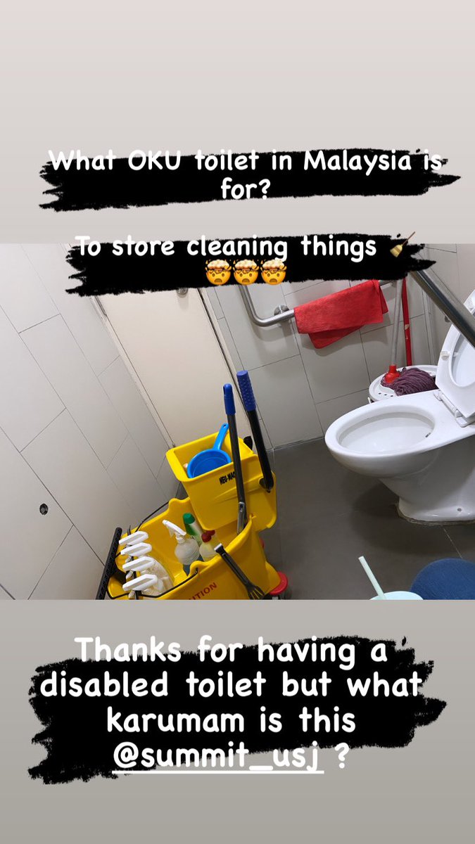 lindz_21's tweet photo. What disabled toilet looks like in Malaysia? #disabilityawareness #whatkarumam #accesibility #oku #summitusj https://t.co/heWtID6juf