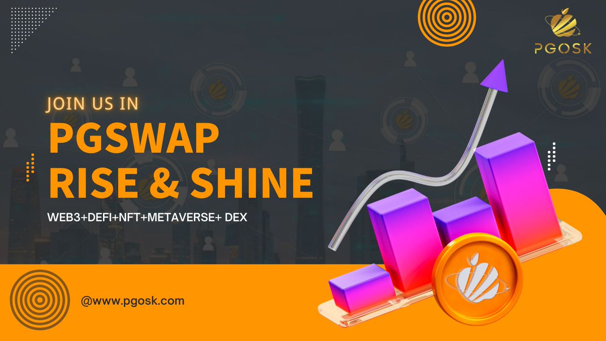 pgswap's tweet photo. 🚀#PGSWAP🚀
Rise & shine~🌟
Follow 👉@www.pgosk.com
#DEX #Crypto #web3 #DeFi https://t.co/a5SIh3fInh
