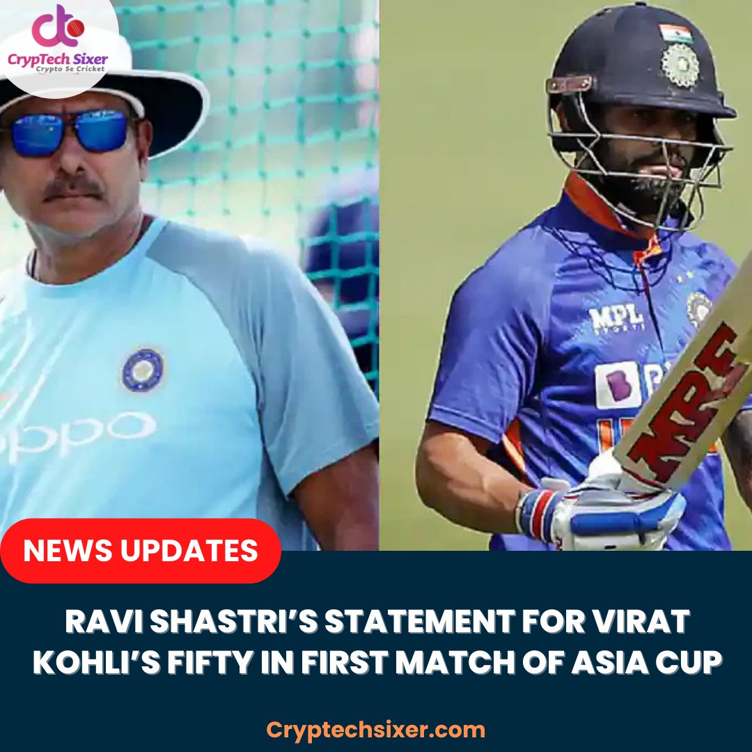 CrypTechSixer's tweet photo. Mouths will be shut if @imVkohli scores fifty in the first game: @RaviShastriOfc ahead of India vs Pakistan in the Asia Cup
#ViratKohli #RaviShastri #IndvsPak #AsiaCup2022 #ctsixer #CrypTechSixer https://t.co/iDgHH8SEKt