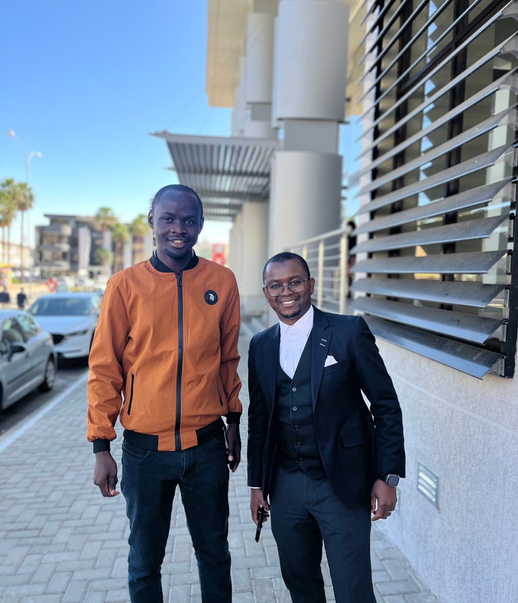 It was wonderful meeting my learned friend and lawyer, Nambili Mhata in Windhoek 🇳🇦 <a href="/nambili101/">Nambili Mhata</a>
