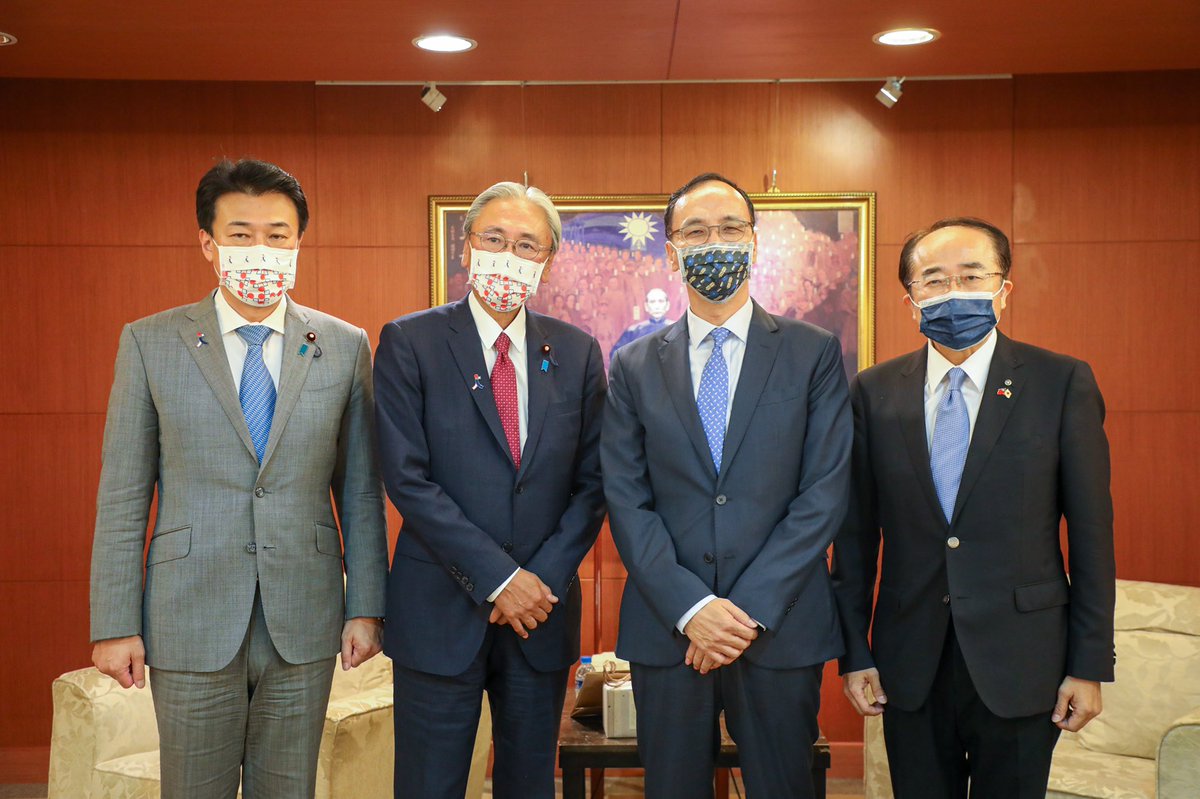 日華議員懇談会会長古屋圭司衆院議員と事務局長木原稔衆院議員一行の台湾訪問を歓迎します。国民党政権期に台日は密接な文化関係を築き上げました。今後日華懇との更なる交流を期待しております。🇹🇼🇯🇵