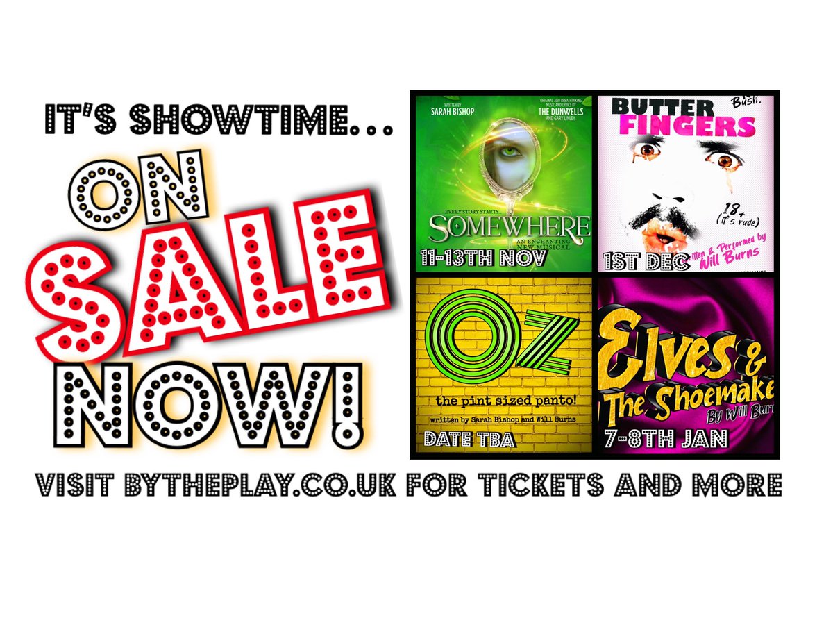 ByThePlayTP's tweet photo. BOOK NOW! visit https://t.co/u8bZOdh7bL

💚🪞@Somewheremirror #somewhere22

🧈👐🏻 @theonemanplay #butterfingers 

💛🌪 #Ozthepintsizedpanto

👞🧵 #Elvesandtheshoemaker #panto https://t.co/01SqHMdPO7