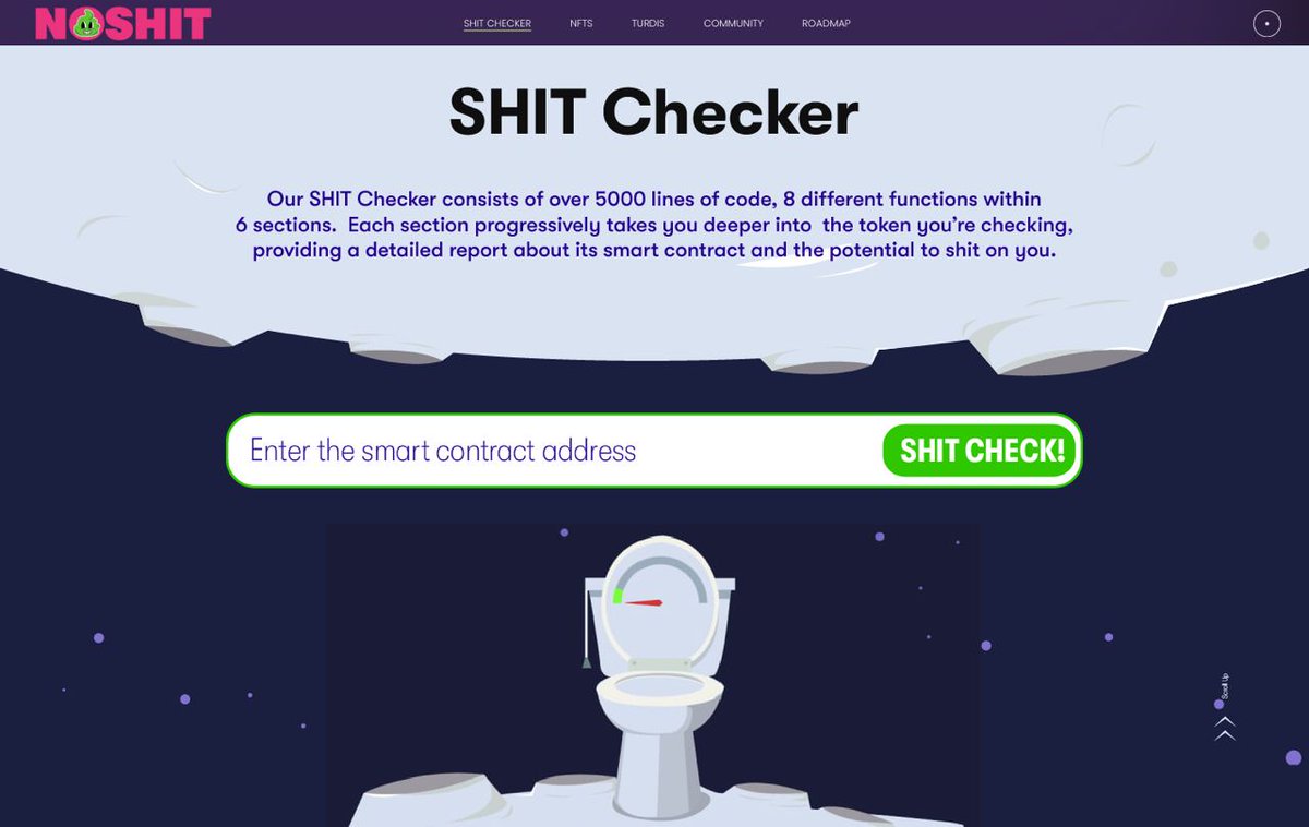noshit_c's tweet photo. The #Crypto space is flooded with fraud, scams, #rugpull, and #honeypot tokens that result in people losing money.
#checker will help you with investing wisely and avoiding those above.
@NOSHITCoin_io #NSH #DAO #ScamAlert #Blockchain https://t.co/cSoRrKIrjJ