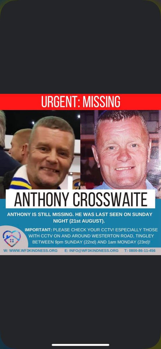 nicci_om's tweet image. @LUFC Is there anyway this can be shown on the screens before tonight's game? Massive fan, vulnerable and missing for 3 days 🙏🙏 #LUFC #Missing #LeedsUnited #Leeds