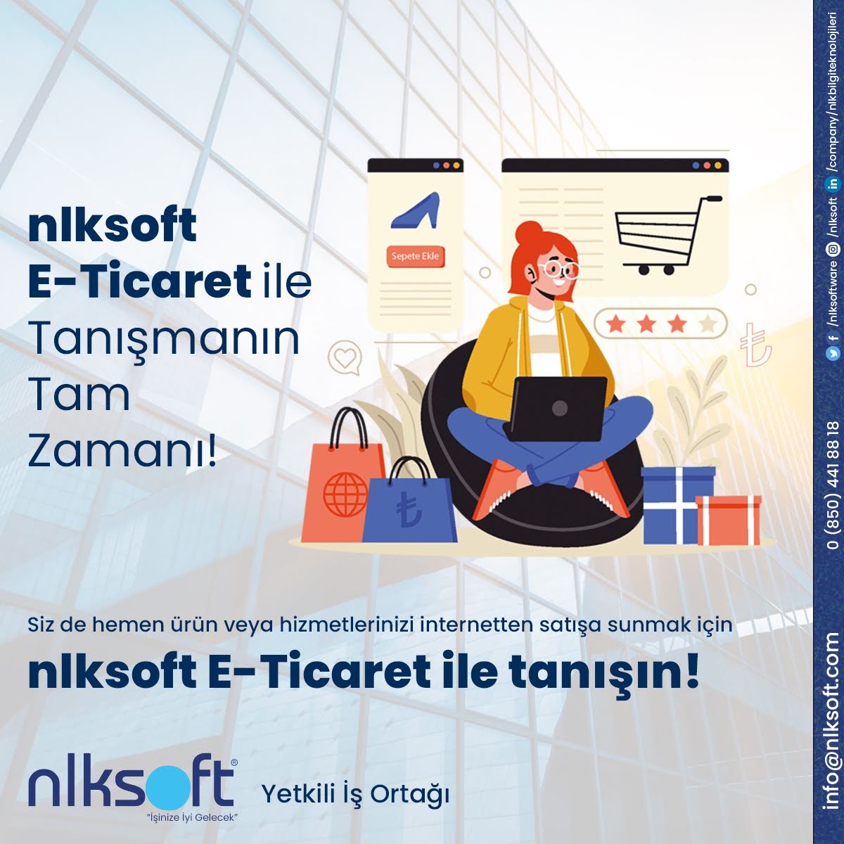 OkkesPeltek's tweet photo. Nlksoft E-Ticaret ile Tanışın, satışlarınızı İnternete taşıyın!
#nlksoft #nlksoftware #atilimdanismanlik #nlksofteticaret #nlksoftedonusum https://t.co/GgeyYdbdlH