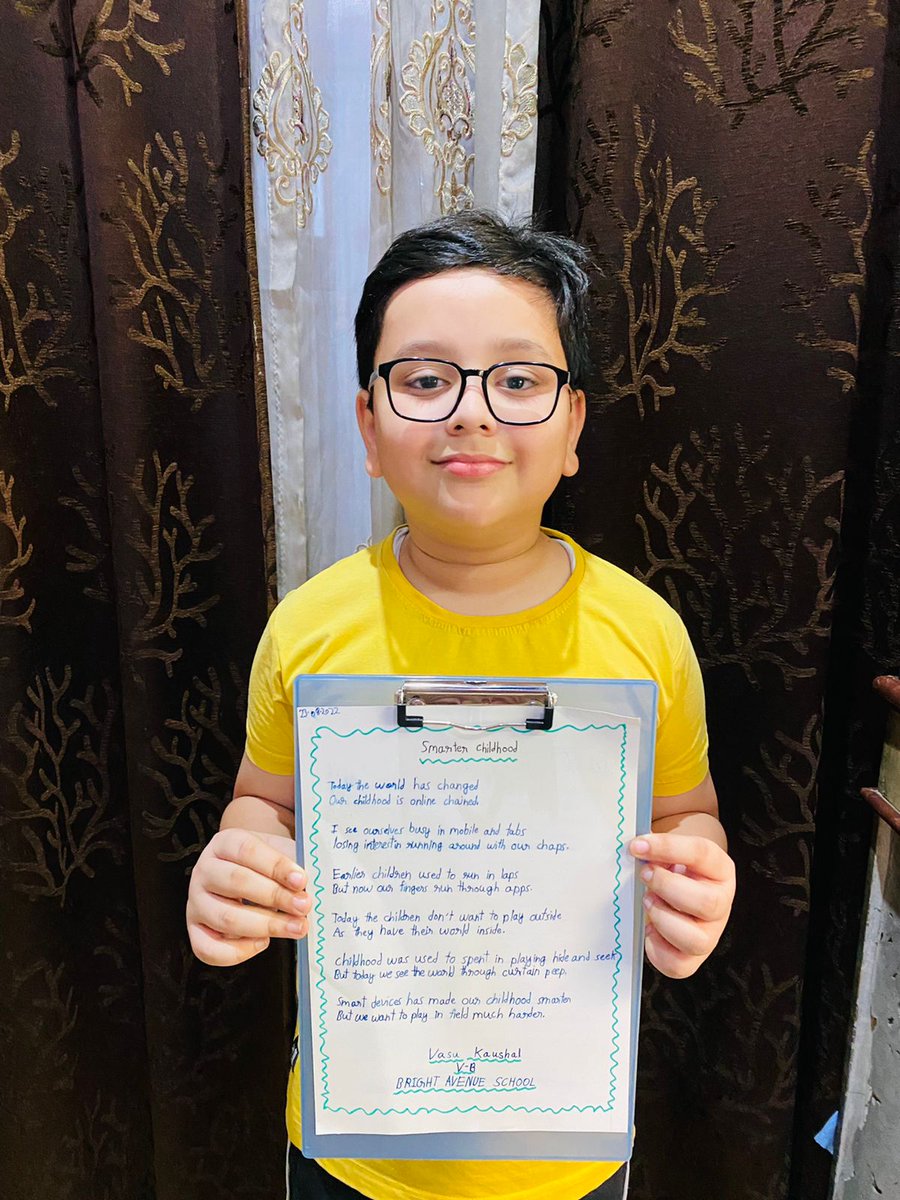 1297_AK's tweet image. #signalwonderbox
@anandmahindra 
Vasu, my 10 yr old kid,  was asked to write a poem, and he came up with #smarterchildhood 
Some words from you will surely #Rise the kid&apos;s creativity &amp;amp; confidence